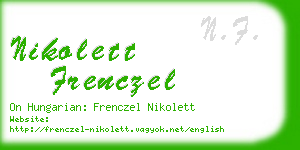 nikolett frenczel business card